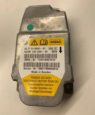 BMW 5 E60 E61 Airbag control unit/module 9118931 31911893101D