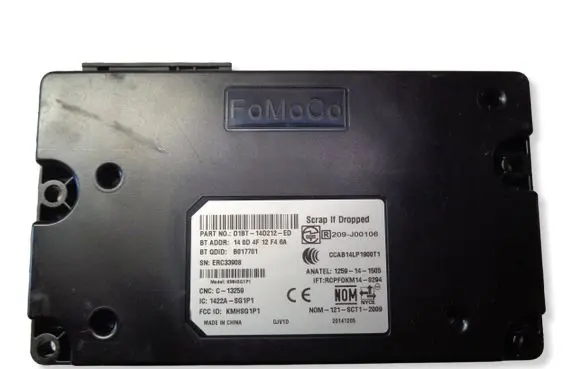 Ford Fiesta Bluetooth control unit module D1BT14D212ED B017701 1422ASG191
