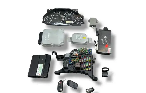 Jaguar X-Type Engine ECU kit and lock set 6X4310K975CB 5X4372401BB 4X4315K600AD