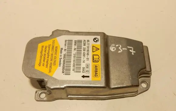BMW 5 E60 E61 Airbag control unit/module 65779118749 9118749 637