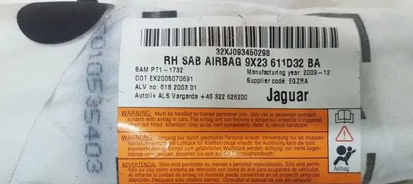 Jaguar XF X250 Seat airbag 9X23611D32 618200301 6105869RH