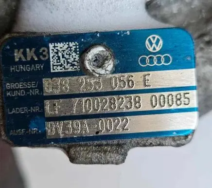 Volkswagen PASSAT B6 Turbo 038253056E 710028238 BV39A0022
