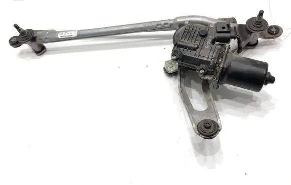 Front wiper linkage and motor