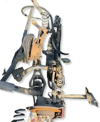 Volkswagen PASSAT B7 Rear axle beam 1K0511305DS