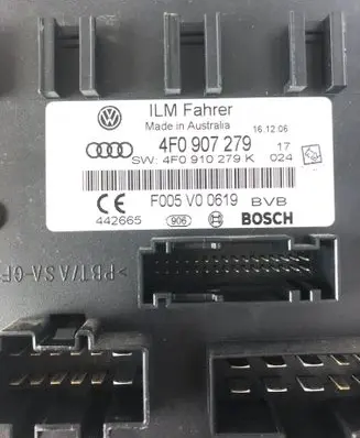 Audi A6 S6 C6 4F Comfort/convenience module 4F0907279 4F0910279K F005V00619