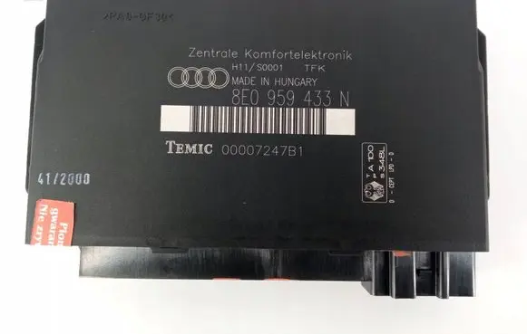 Audi A4 S4 B6 8E 8H Central body control module 8E0959433N