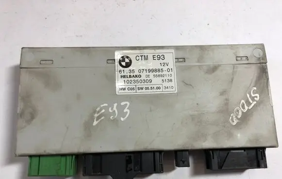 BMW 3 E92 E93 Sunroof control unit/module 07199885 61350719988501 102350309