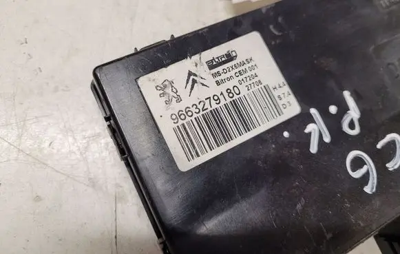 Citroen C6 Seat control module 9663279180