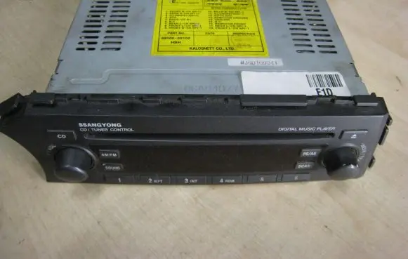 SsangYong Kyron Radio/CD/DVD/GPS head unit 8910009100 MCD6000E2