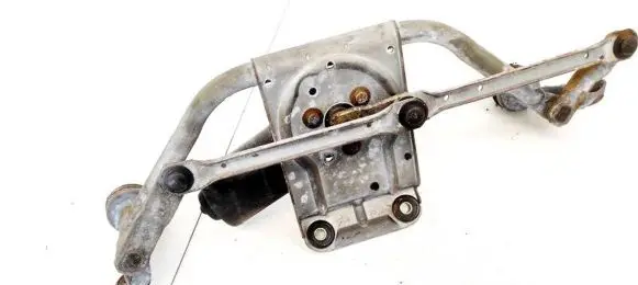 Front wiper linkage and motor