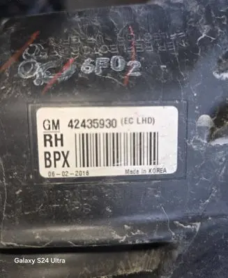 Opel Mokka Headlight/headlamp 42435930
