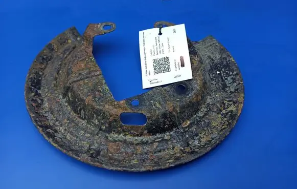 Cadillac Eldorado Rear brake disc plate dust cover 