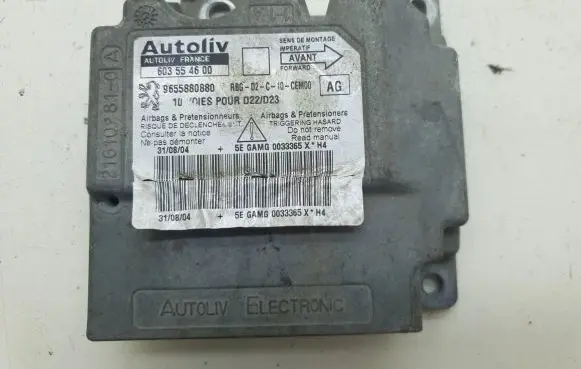 Peugeot 407 Airbag control unit/module 9655880880
