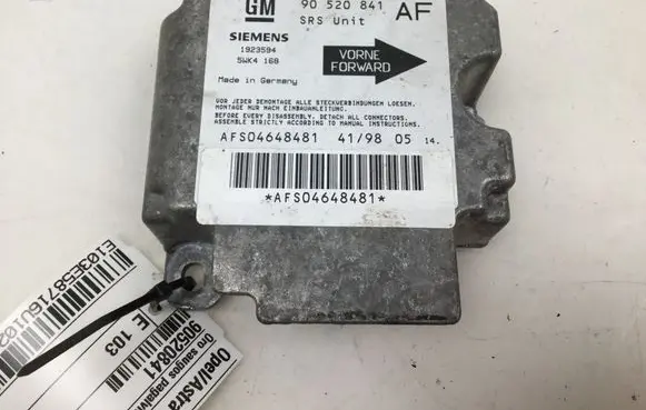 Opel Astra G Airbag control unit/module 90520841