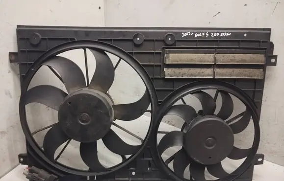 Volkswagen Golf V Electric radiator cooling fan 1K0121207AD 1K0121205J