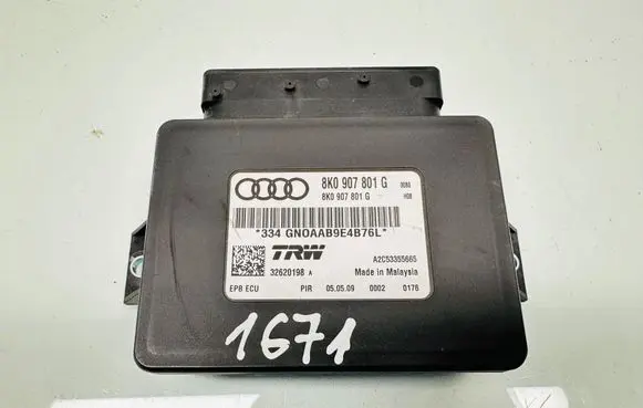 Audi Q5 SQ5 8R Hand brake control module 8K0907801G A2C53355665