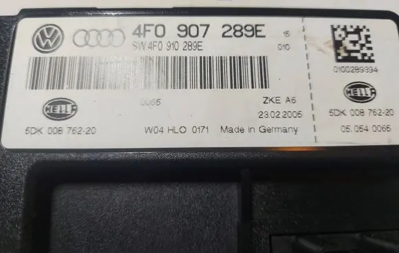 Audi A6 S6 C6 4F Comfort/convenience module 4F0907289E