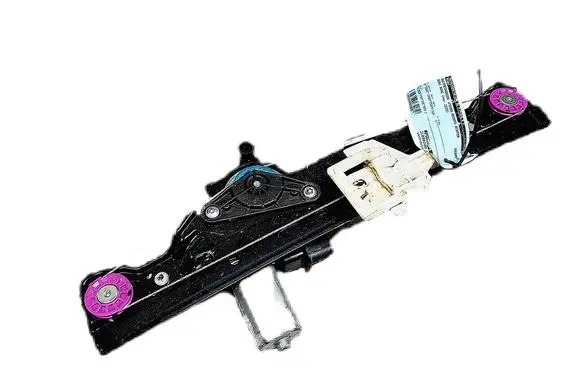 Rear door window regulator with motor