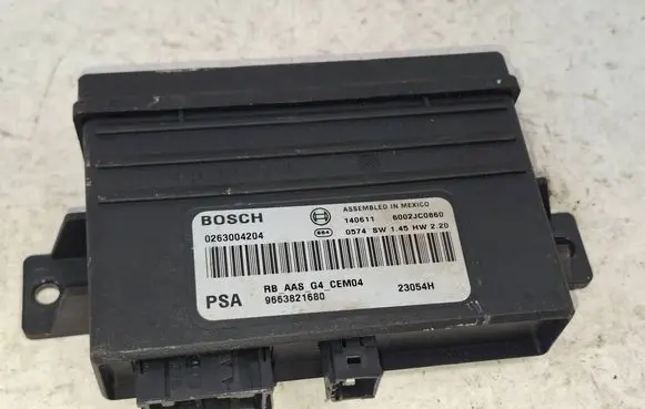 Peugeot 308 Parking PDC control unit/module 9663821680 0263004204 6002JC0860