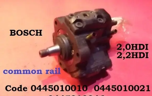 Peugeot Expert Fuel injection high pressure pump 0445010010 0445010021