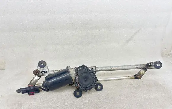 Front wiper linkage and motor