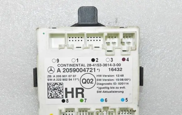 Mercedes-Benz C W205 Door control unit/module A2059004721