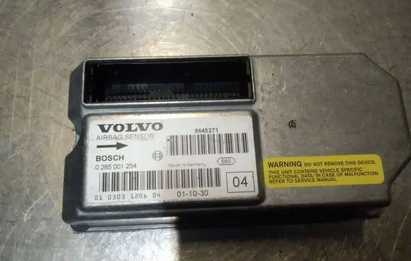 Volvo S60 Airbag control unit/module 8645271 0285001254