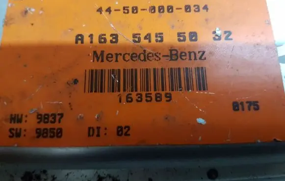 Mercedes-Benz ML W163 Gearbox control unit/module A1635455032