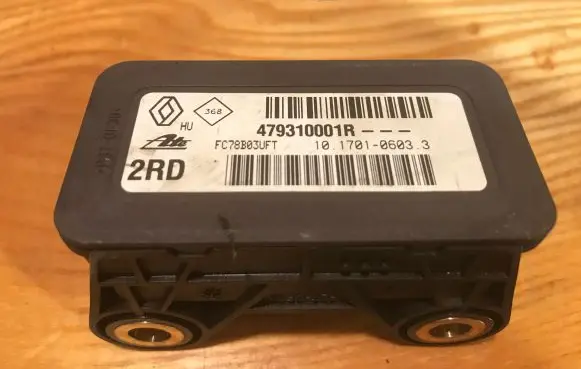 ESP acceleration yaw rate sensor