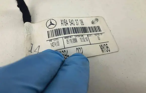 Mercedes-Benz E W212 Engine installation wiring loom A1645403706 0541942006 1427403