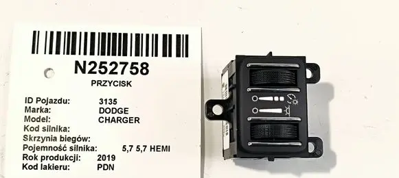 Headlight level height control switch