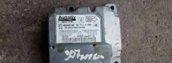 Peugeot 307 Airbag control unit/module 606877300 9654491180