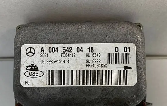 Mercedes-Benz C W203 ESP acceleration yaw rate sensor A0045420418 FD04M12 10098515144