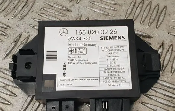 Mercedes-Benz A W168 Immobilizer control unit/module 1688200226 A1688220114