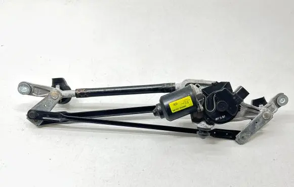 Front wiper linkage and motor