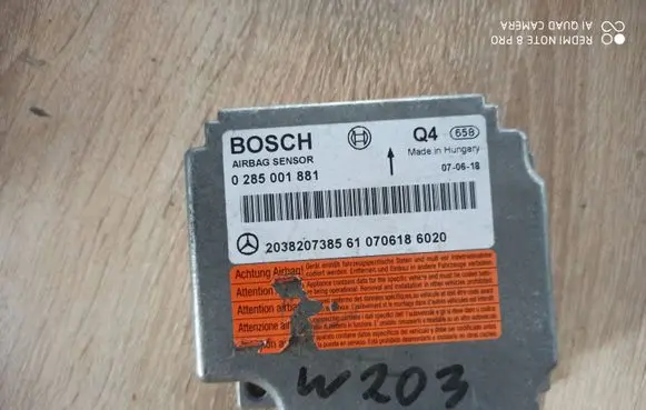 Mercedes-Benz C W203 Airbag control unit/module 2038207385