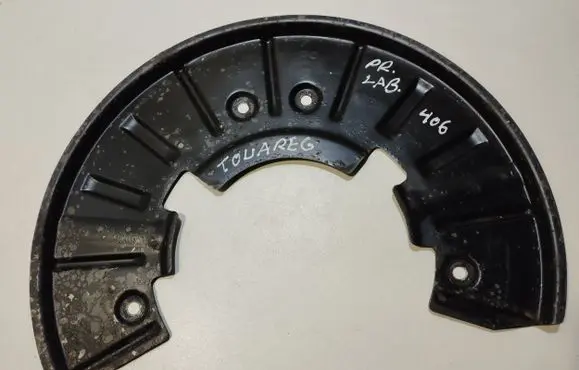Volkswagen Touareg I Front brake disc dust cover plate 7L0615311B