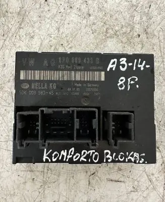 Audi A3 S3 8P Comfort/convenience module 8P0959433B 5DK00858345