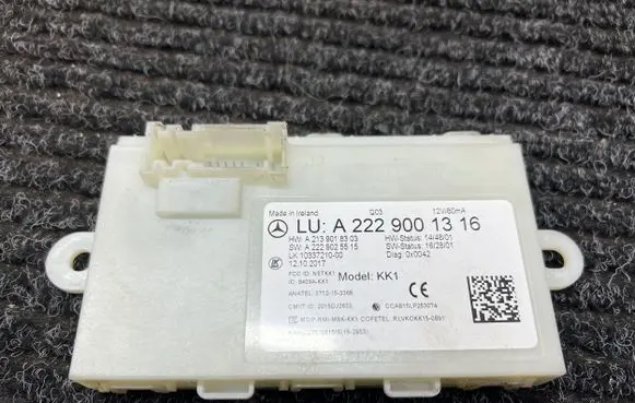 Mercedes-Benz S W222 Keyless (KESSY) go control unit/module A2229001316 A2139018303