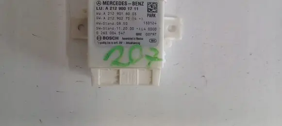 Mercedes-Benz E C207 W207 Parking PDC control unit/module A2129001711