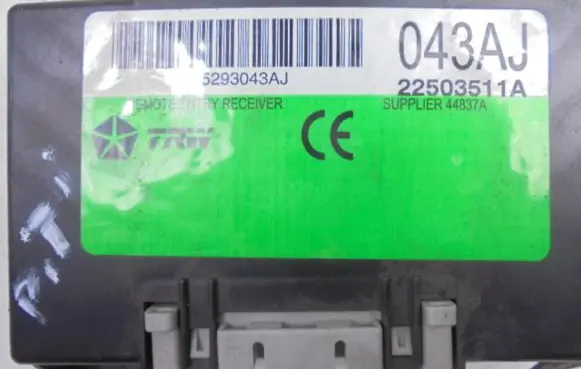 Chevrolet PT Cruiser Central body control module P05293043AJ