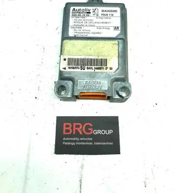 Peugeot 206 Airbag control unit/module 9643400480 550661000 28406544