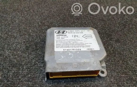 Hyundai Matrix Airbag control unit/module 9591026100