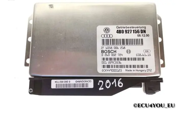 Audi A6 S6 C5 4B Gearbox control unit/module 4B0927156DN 0260002724 ZF6058006218