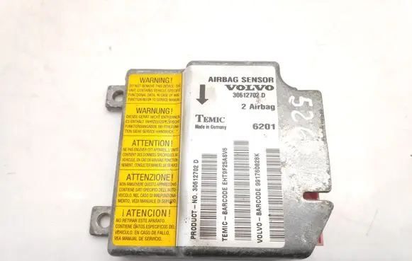 Volvo S40, V40 Airbag control unit/module 30612702D ETH9F25ASV6 991760828K