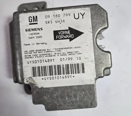 Opel Zafira A Airbag control unit/module 09180799 1923594 UYS0101489T