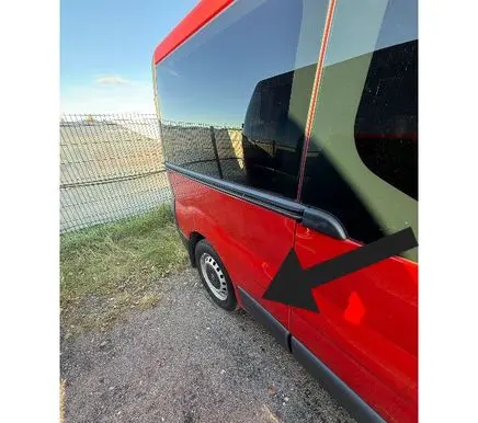 Opel Vivaro Rear fender molding trim 8200326368 93852552 8200036095