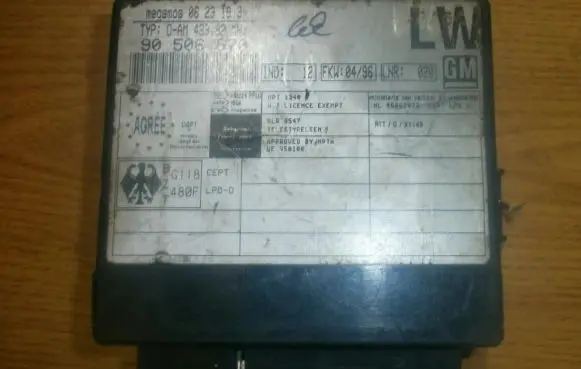 Opel Vectra B Comfort/convenience module 90506670