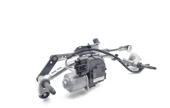 Front wiper linkage and motor