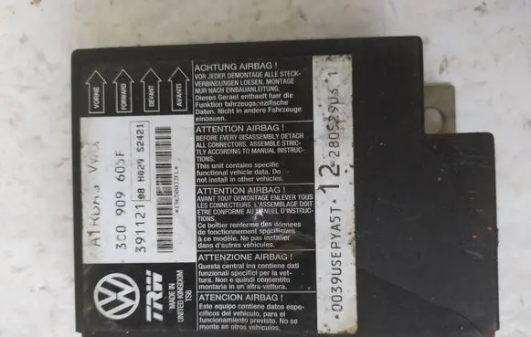 Volkswagen PASSAT B6 Airbag control unit/module 3C0909605F